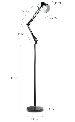Stehlampe mit verstellbarem Arm | MT-390