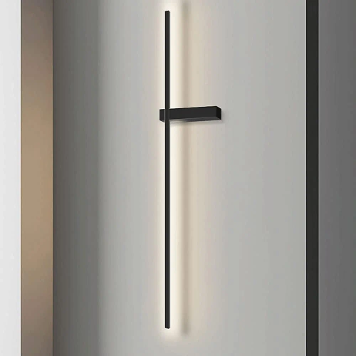 Moderne Wandleuchte 60cm 10W | Schwarze Wandlampe | LED-Lampe mit einer Farbtemperatur von 4000K | YG-W003