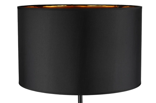 Stehleuchte für Wohnzimmer und Schlafzimmer | modernes, stilvolles Design, Metallgestell | schwarz-gold | DYT-L155-BLACK