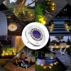 Solar Bodenleuchte, Gartenleuchte, Einbaustrahler | 16 LED | Edelstahl | ⌀ 11,5cm | YNG-16LED-WC