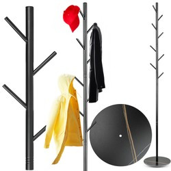 Kleiderständer | Jacken- und Oberbekleidungshaken | Schwarz | ZK-329-BLACK