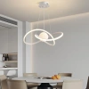 Hängende LED-Lampe 60W | Stilvolle Lampe mit 3D-Mond | RLT-50CM-60W-W