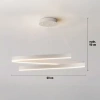 Moderne Pendelleuchte 60 cm | Spiralförmige LED-Lampe 80W | RLO-60CM-80W-W
