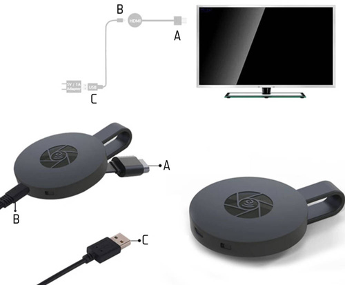 Kabelloser WLAN-Adapter Mirrorscreen | G2