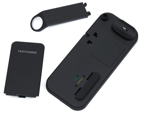 Ladestation für Apple iPhone, AirPods und Watch | Qi-Ladegerät 15 W für Smartphone | Lightning-Ladegerät für AirPods-Kopfhörer | WD-05