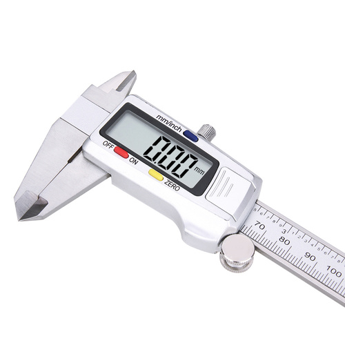 Elektronischer Schieblehre mit LCD-Display | 0 - 150 mm / 0 - 6 Zoll | LR44, Etui | digital, aus Metall | TR03
