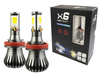 Ein Satz COB H9 H11 DUAL COLOR JDM LED-Lampen