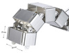 Kabel- und Drahtabdeckung 1,3m | Vertikaler Kabelkanal | Silber | QN-1501