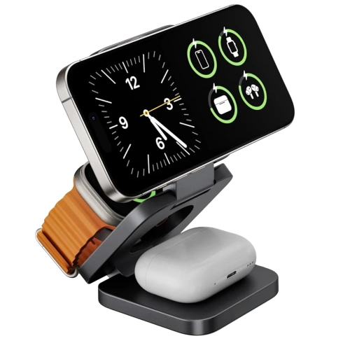 Kabelloses 3-in-1 MagSafe-Ladegerät | Apple-Gerätedock | MD-28-15W-B