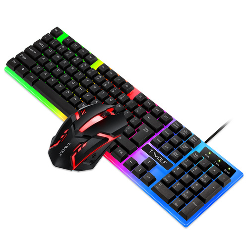 Gaming-Set Tastatur und Maus, LED-RGB-Beleuchtung, USB | TF230