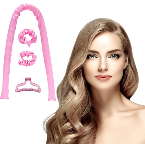 Lockenwickler ohne Hitze | Lockenstab | Wellenformer-Set | SD-13-PINK