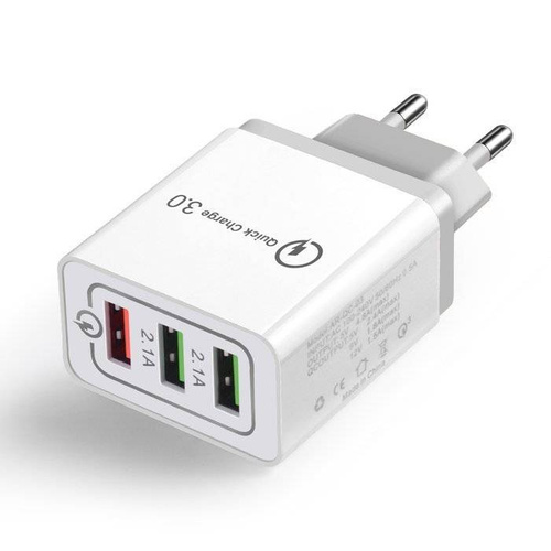 Schnellladegerät mit 3 USB-Anschlüssen | Quick Charge 3.0 | CA-001