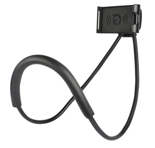 Universaler Ständer | Halterung für Hals / Selfie-Stick für Telefon | N005-Schwarz