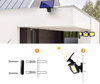 Solar-LED-Lampe mit Bewegungs- und Dämmerungssensor IP65 | 171 LED-COB-Lampen | IR-Fernbedienung | LD-171COB
