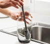 Lange Silikonflaschenbürste | Gläserbürste | TLH-012-GREY
