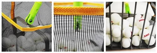 Teleskop-Pingpong-Ballsammler | Leichter, höhenverstellbarer Korb für 150 Bälle | JQ250-GR