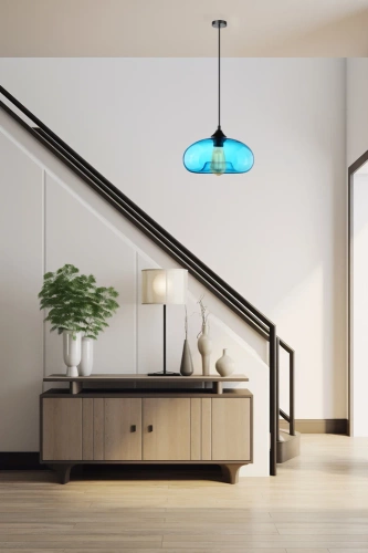 Glas-Pendelleuchte | modern | blau | GB-D28-BLue