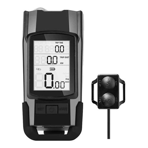 3-in-1 Multifunktions-Fahrradlicht – 800 lm | Fahrradlicht mit Hupe und Zähler | BK-H1920 