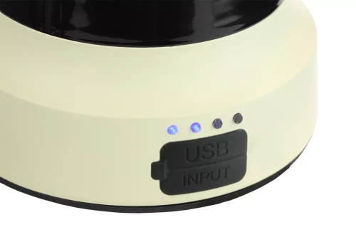 LED-Campinglaterne im Retro-Design mit Powerbank-Funktion | stufenlose Helligkeits- und Farbtemperaturregelung, 3.000 mAh, 20–260 lm, 5–120 h, IPX6 | weiß | MY-880