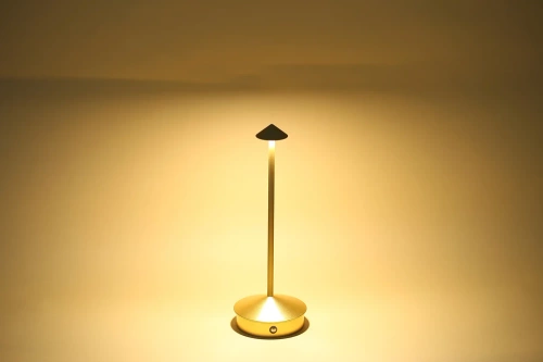 Tischlampe mit eingebautem Akku | Nachtlicht mit drei Leuchtfarben | Stimmungsvolle Lampe für Hotel, Restaurant | HJA32-SILVER