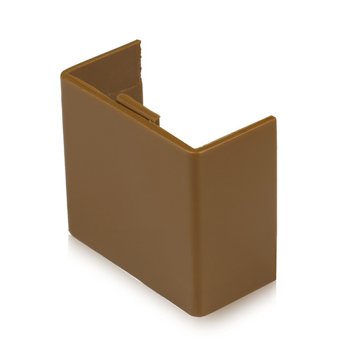 Gerader Verbinder für Abdeckleiste 40x20mm | braun | CDT-02