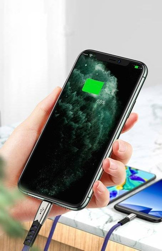 3-in-1 verstärktes USB-Kabel für Telefon - Micro USB, Type-C, Lightning (iPhone) | UC-009