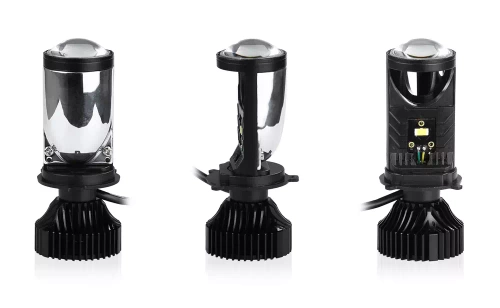 Set Mini Bi-LED H4 projectors for lensless lamps | 70W, 8000lm, 5500K, IP65 | Y6D
