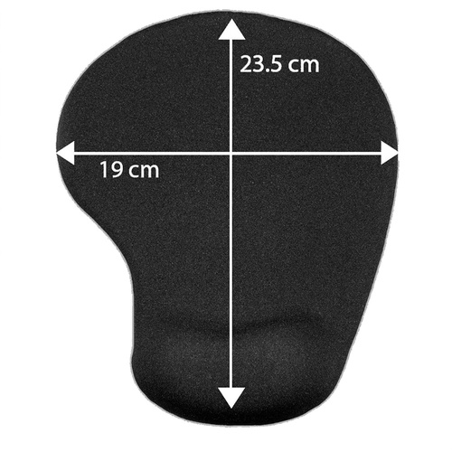 Ergonomische Mauspad mit Gel-Handgelenkauflage | 19x23 cm | MP-005