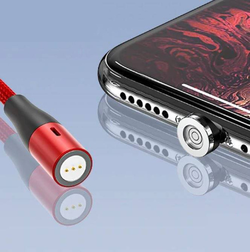 3-in-1 2M | Magnetisches Kabel 5A für schnelles Laden und Datentransfer | 3 Anschlüsse | AM60