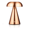 Tischlampe mit integriertem Akku | Nachtlicht mit drei Leuchtfarben | Stimmungsvolle Lampe für Hotel, Restaurant | HJA24-COPPER