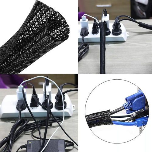 Nylon-Kabelschutzgeflecht, Kabel-Organizer, Schutzummantelung | 3 Meter | ⌀ 19 mm | SCS-019MM-3M