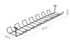Kabel-Organizer für Schreibtischunterbau | Schwarz | ZW-J725