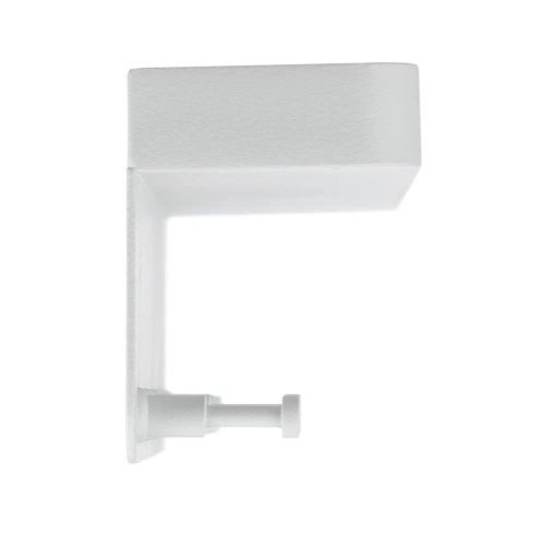 Metallischer Schlüsselhalter mit Regal | Weißer Kleiderhaken | Hakenleiste | ZW-J26-WHITE
