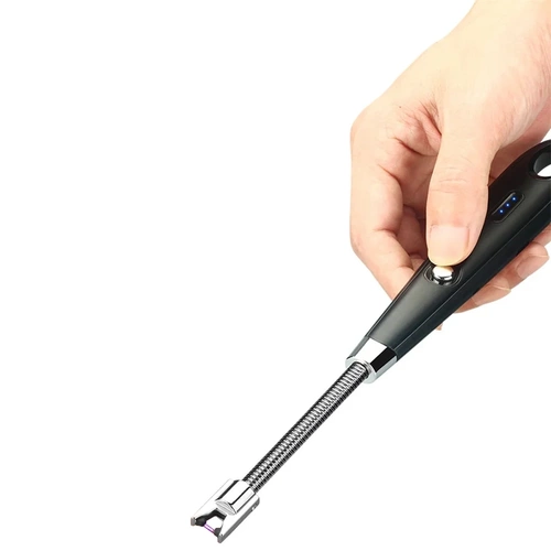 Plasma-Feuerzeug | elektrisch, USB-aufladbar | schwarz | JL-701B-BLACK