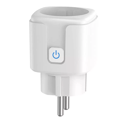 Intelligente WLAN-Steckdose | Kompatibel mit Google Assistant und Amazon Alexa | Steuerung über Smart Life oder Tuya Smart | Typ Schuko | Wattmeter, Zeitschaltuhr | SM-P16