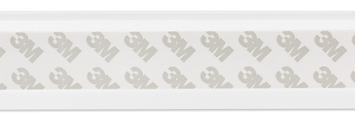 Kabelkanalabdeckleiste für TV, Kabelkanal, Abdeckung | 3M Selbstklebeband | 1 Meter, 40x20mm, weiß | ZXC-20-1M