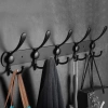 Metallkleiderbügel | Handtuchhalter | Wandhaken | Kleiderhaken | DSW-H05-SCHWARZ