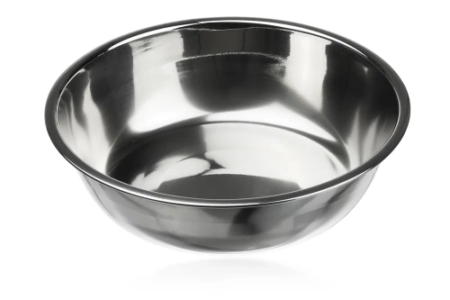 Napf-Set für Hund oder Katze | Doppelte Metallschalen mit Ständer | Edelstahlschalen für Futter und Wasser | JDW-024-BLUE