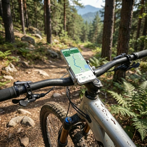 Fahrrad Handyhalterung | Aluminium Lenkerhalterung, universelle Smartphone Befestigung, stabile Fahrradhalterung | CNCD-673