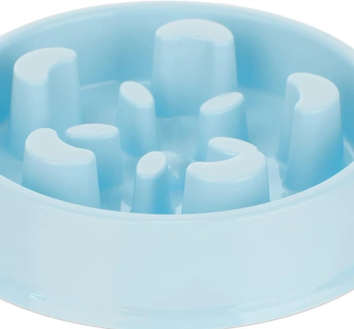 Anti-Schling-Napf für Haustiere | mit Anti-Rutsch-Pads | blau | CWP-B18-BLUE