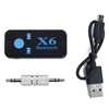 Kabelloser Bluetooth-Audioempfänger v 4.1 + EDR + A2DP | AUX Mini-Jack Adapter | Unterstützung von TF microSD | X6