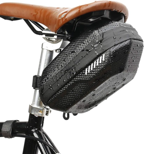 Wasserdichte Satteltasche aus EVA-Hartschale | Leichte und robuste 1,5-Liter-Fahrradtasche | BCB-308