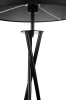 Schwarze Stehlampe | Modernes, stilvolles Licht für Wohnzimmer, Schlafzimmer | Schwarze Stehlampe mit Metallgestell | HM113-BLACK