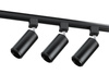 Modern Schienensystem Komplettset | Schienenbeleuchtung | 1m Schienenprofil + 3x flammige GU10 Spot Strahler | Deckenlampe