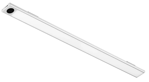 Möbel-Licht mit Bewegungssensor | Kabellose Nachtlampe mit Sensor | LED-Unterschrankleuchte 50 cm | HSL-S50CM-SILVER