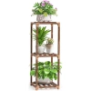 Holzblumenständer für Töpfe | Pflanzenständer | Blumenregal | NZ237-BAMBOO