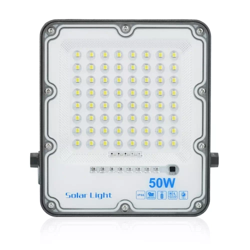 Set LED Fluter 50W + Solarpanel 6V/6W mit Fernbedienung | 1500 lm, 3000 mAh, IP66