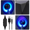 Computerlautsprecher 2.0 mit LED-Beleuchtung | 6W RMS 20Hz-20kHz 4ohm | S5