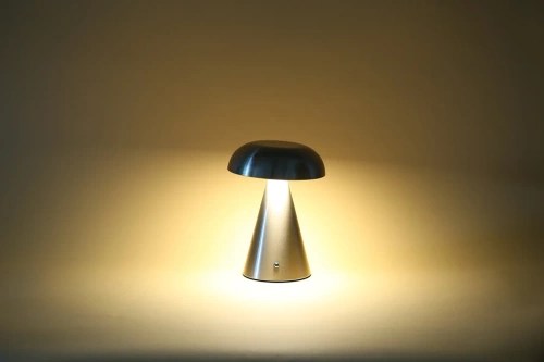 LED-Tischlampe | Moderne Touch-Lampe | Nachtlicht mit integriertem Akku | HJA24-SILVER