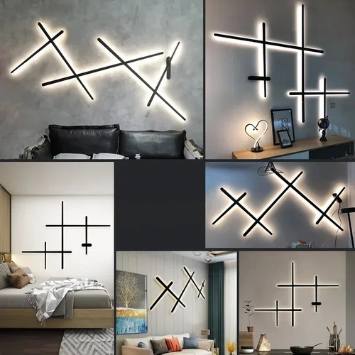 Moderne Wandleuchte mit verstellbaren Armen | SGY-5in1-B
